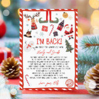 Je suis de retour Elf Arrivée Lettre Elf Retour No