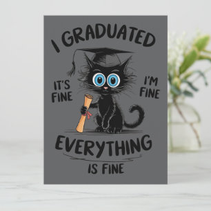 Invitation Je suis diplômé C'est bien Je vais bien Tout va bi