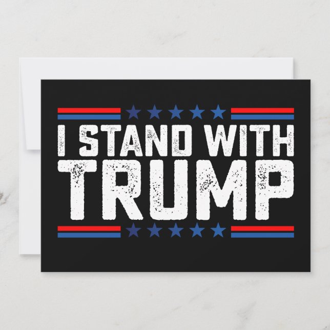 Invitation Je Suis En Vintage Avec L'Élection Présidentielle  (Devant)