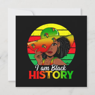Invitation Je suis l'histoire noire Afrique Amérique