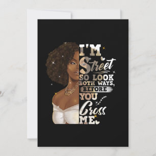 Invitation Je suis Rue Alors Regardez Les Deux Voies, Avant D