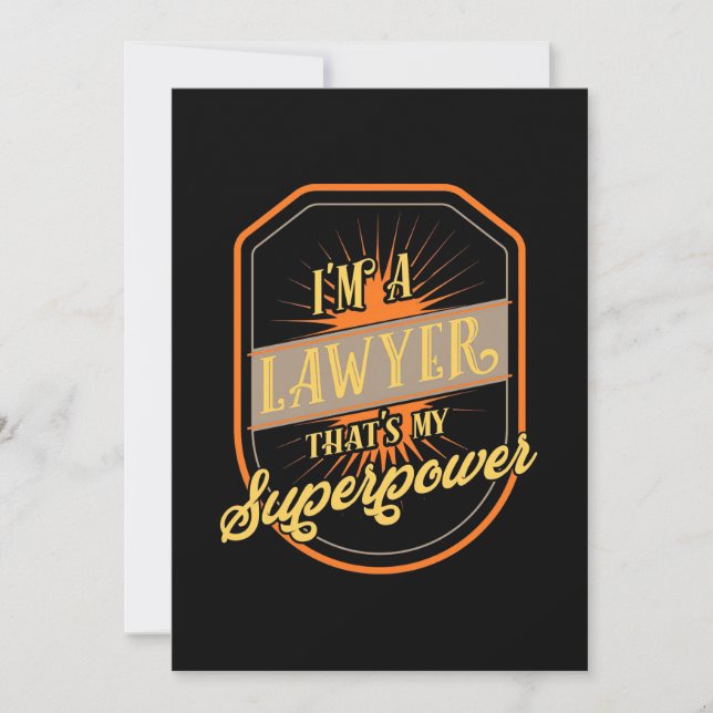 Invitation Je Suis Un Avocat (Devant)