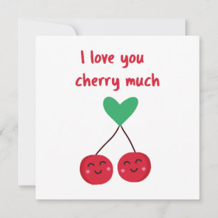 Invitation Je t'aime Cherry Beaucoup Valentine