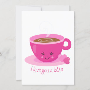 Invitation Je T'Aime Un Latte