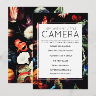 Invitation Je vois avec ma petite caméra Jeu de mariage