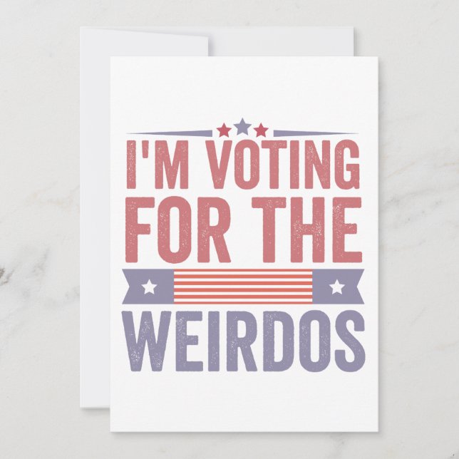 Invitation  Je vote pour les élections Weirdos 2024  (Devant)