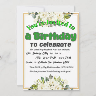 Invitation Je vous souhaite une année pleine de joie !