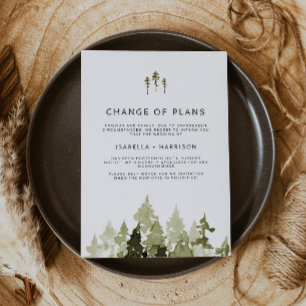 Invitation JENNA Changement de plans de mariage aquarelle rus