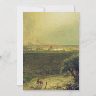 Invitation Jérusalem depuis le mont des Oliviers