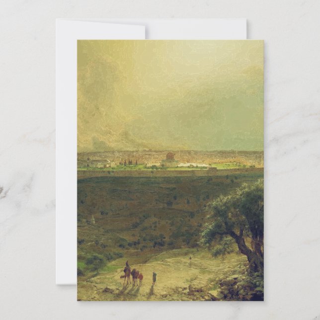 Invitation Jérusalem depuis le mont des Oliviers (Devant)