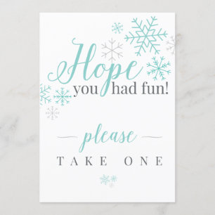 Invitation J'espère que tu t'es amusé