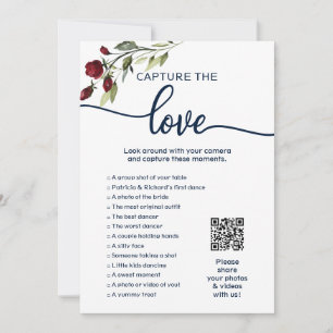 Invitation J'espionne Mariage Jeu Capture L'Amour Photo Hunt 
