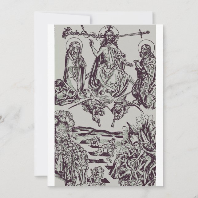 Invitation Jésus-Christ est le juge de l'univers (Devant)