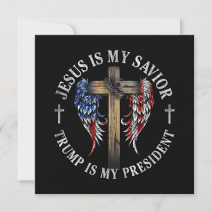 Invitation Jésus est mon sauveur Trump est mon président 2024