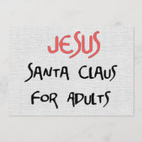 Jésus est Père Noël pour des adultes