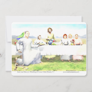 Invitation Jésus et Marie au Mariage de Cana