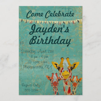 Invitation jetante un coup d'oeil d'anniversaire