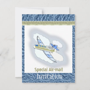 Invitation Jetplane Party