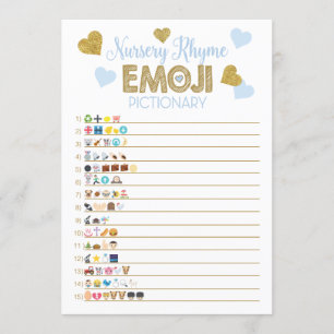 Invitation Jeu Baby shower Nursery rime & Prix est juste