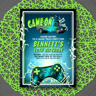 Invitation Jeu Camion Anniversaire