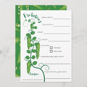 Invitation Jeu de baby shower bébé pois doux