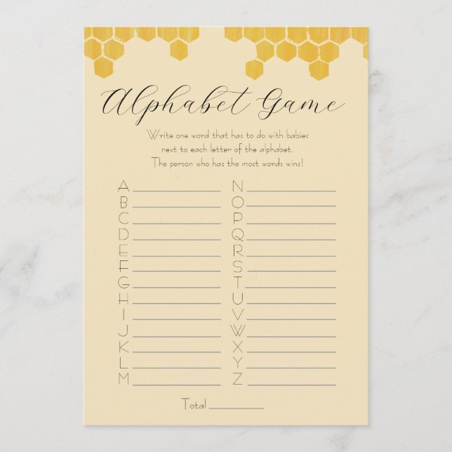 Invitation Jeu de Baby Shower "Maman de Bébé" (Devant)