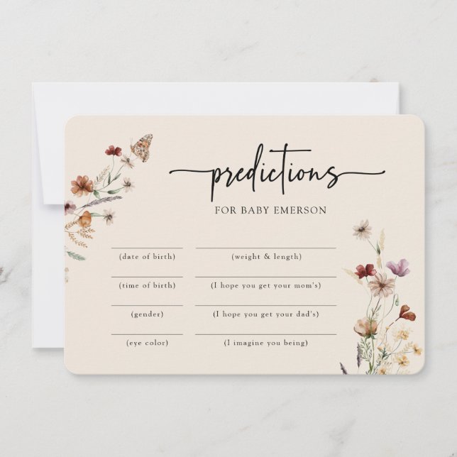 Invitation Jeu de Baby shower moderne (Devant)