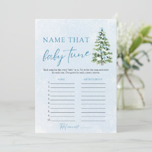 Invitation Jeu de baby shower : Nommez cette chanson de Noël