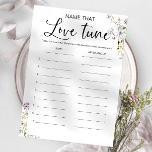 Invitation Jeu de Baby Shower "Nommez cette chanson" sur le t