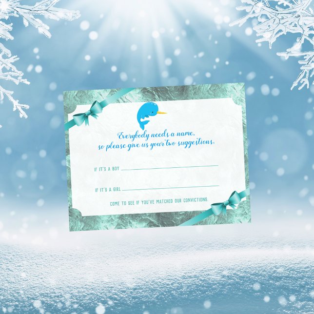 Invitation Jeu de Baby Shower pour Suggestion de Nom de Bébé  (Créateur téléchargé)