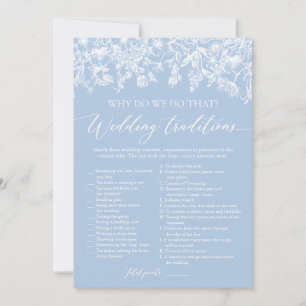 Invitation Jeu de Baby Shower sur les Traditions de Mariage B