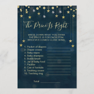 Invitation Jeu de Baby shower Twinkle Little Star