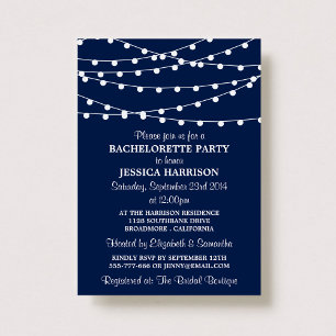 Invitation Jeu de Bachelorette de la Marine Moderne