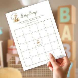Invitation Jeu de Bingo Baby Shower Nouveau Chapitre Commence