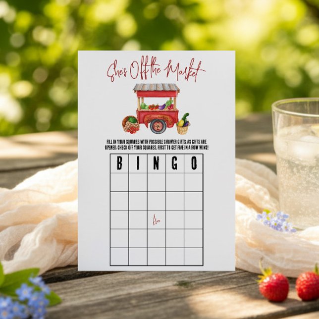 Invitation Jeu de BINGO pour enterrement de vie de jeune fill (Créateur téléchargé)