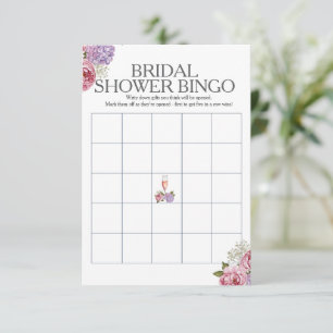 Invitation Jeu de Bingo pour enterrement de vie de jeune fill