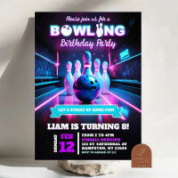 Jeu De Bowling Cosmique De Neon Purple À L'Anniver
