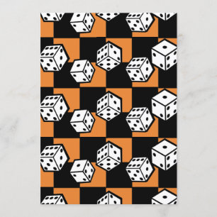 Invitation jeu de bunco jaillissage dice las vegas thème