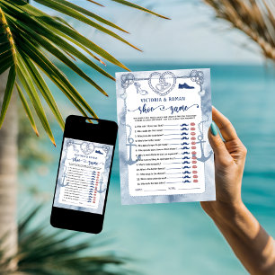 Invitation Jeu de chaussures nautiques à la fête de mariage