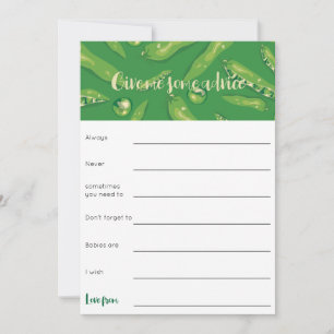 Invitation Jeu de conseils de baby shower de pois doux