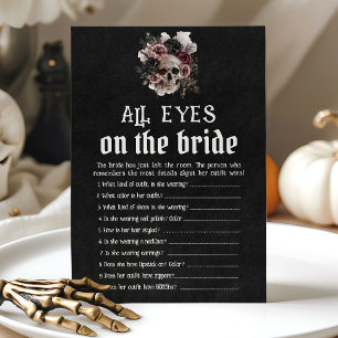 Invitation Jeu de crânes floraux Halloween : tous les yeux su