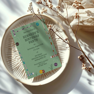 Invitation Jeu de croquet, Jeu de triage Personnalisé Fête ex