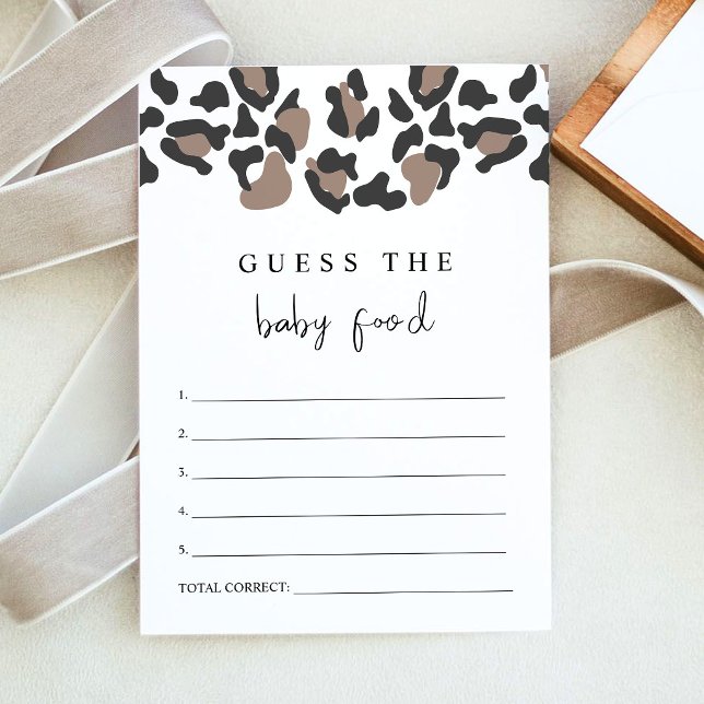 Invitation Jeu de devinette de nourriture pour bébé avec impr (Créateur téléchargé)