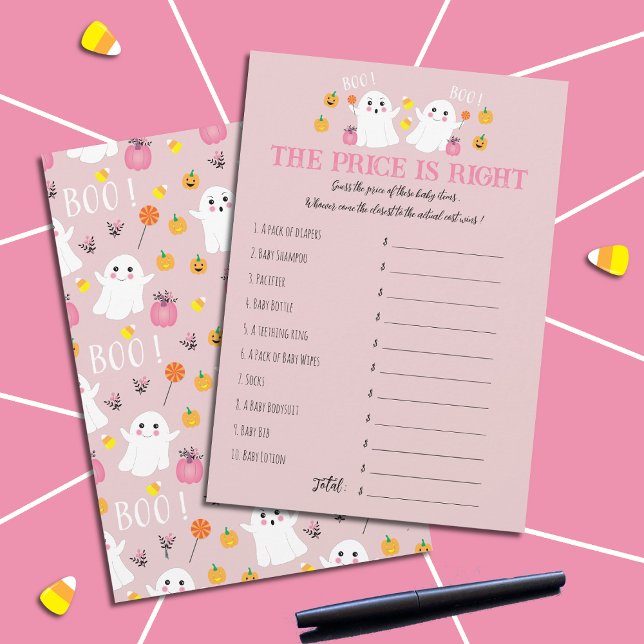 Invitation Jeu de devinette de prix pour Baby Shower sur le t (Créateur téléchargé)
