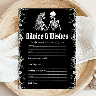 Invitation Jeu de Fête des mariées Halloween Conseils et voeu