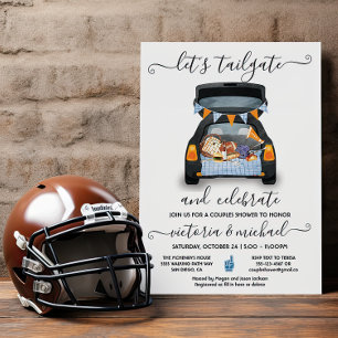 Invitation Jeu de football en voiture Barbecue Bière pour cou