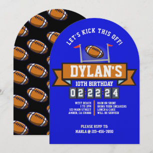 Invitation JEU DE FOOTBALL Sports Anniversaire de enfant Part