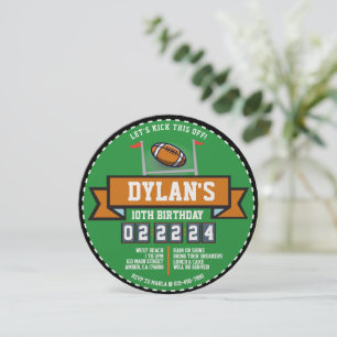Invitation JEU DE FOOTBALL Sports Anniversaire de enfant Part