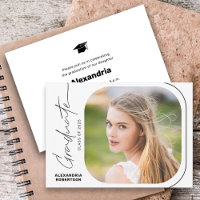 Jeu de graduation photo minimal de script moderne
