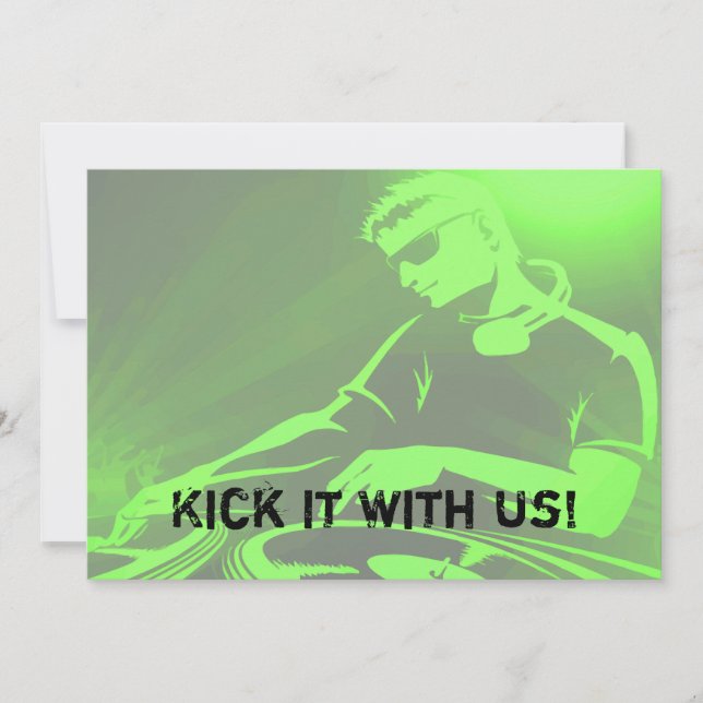 Invitation Jeu de jam. DJ (Devant)